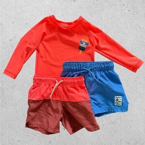 Old Navy toddler boy bundle swim set